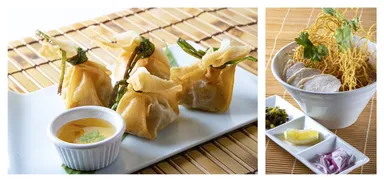 画像左：「トゥントーン」850円、画像右：「カオソイ」1,200円