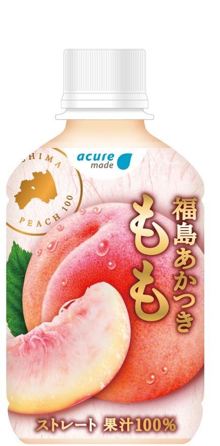 福島県産あかつき桃」のストレート果汁100％ジュース～「福島あかつき 