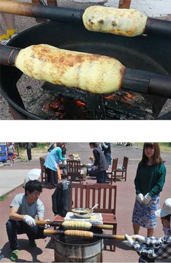 自然の中で本格スイーツ作りに挑戦！
「バウムクーヘン教室」～初夏の六甲山でアウトドアクッキング～