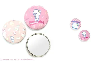 ミラー、缶バッジ