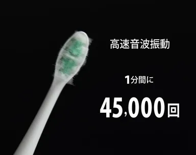 世界最高速レベルの約45,000回転/分！モーター音は約45db！