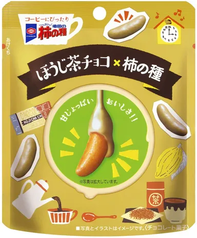 32g 亀田の柿の種 ほうじ茶チョコ