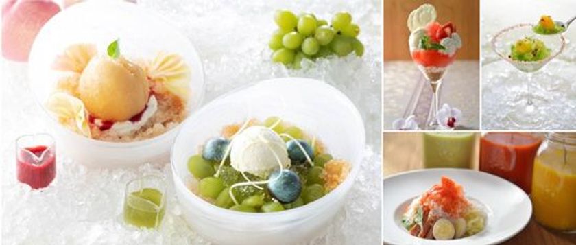 【第一ホテル東京】
フルーツまるごとかき氷、コースの前菜やソースにカクテルまでも
ひんやり涼やかなひとときを。「かき氷フェア」開催
2018年6月1日（金）よりレストラン7店舗にて