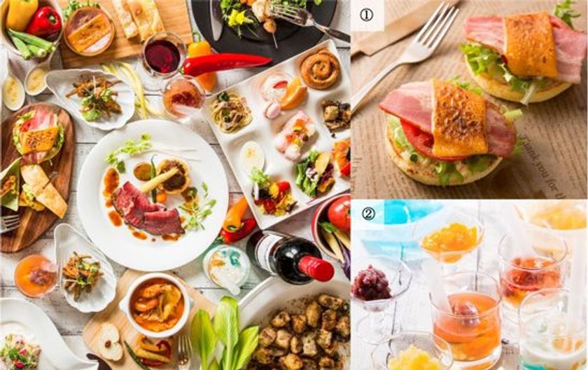 旬野菜バイキング&“できたてのメイン料理”が楽しめる
～夏フェア開催～
BBQイメージ“肉のブロシェット”＆
鉄板で焼くオープンサンド初登場！
マルシェダイニング「ネン」にて　6月1日（金）より開催