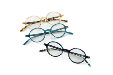 【ほぼ日の老眼鏡】ラウンド／全3色／￥8,000(＋税)