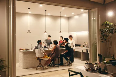 保温しながら、調理しながらお食事タイム