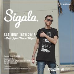 YouTubeの再生回数1億回以上を誇る“Sigala”初来日公演がCLUB CAMELOTで遂に決定！