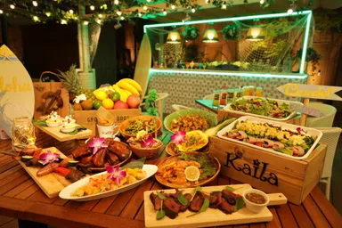 自慢のビアガーデン限定セットメニュー