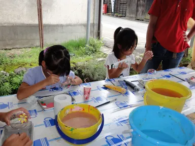 風鈴絵付け体験 2