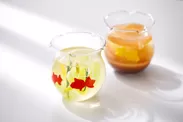 “金魚”をテーマとする2種のグラスデザート
