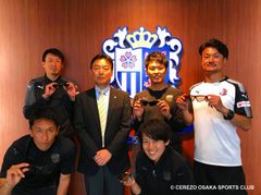 契約締結後、セレッソ大阪スポーツクラブにて