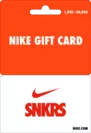 NIKE GIFT CARD（SNKRS）