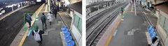 佐和駅での危険エリアへの侵入検知