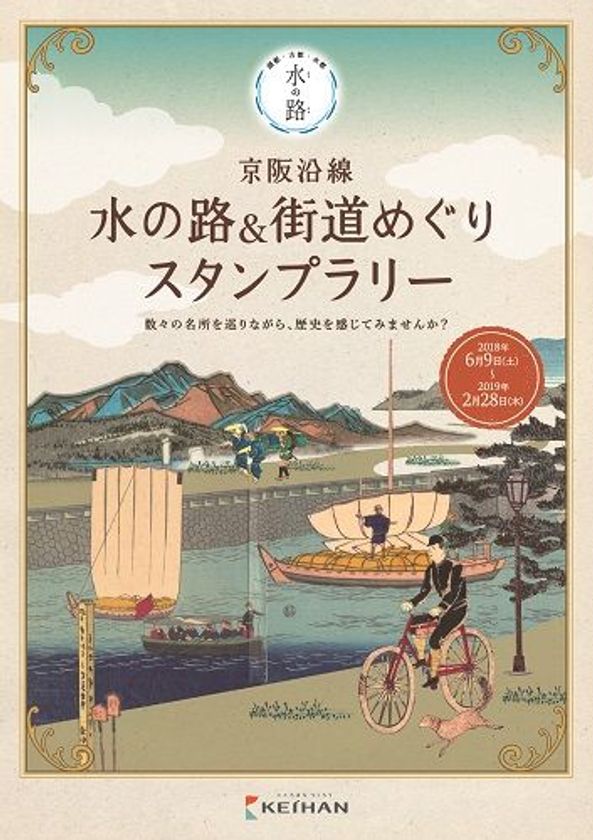 「京阪沿線 水の路(みち)＆街道めぐり 
スタンプラリー」を開催します
