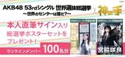 AKB48世界選抜総選挙×「神の手」コラボ企画