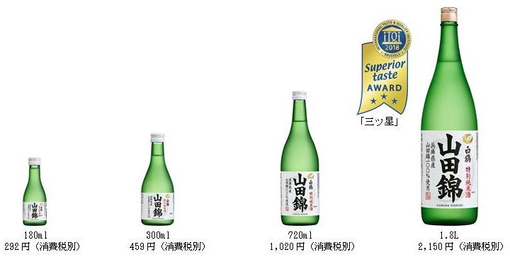 2018年iTQiで3商品が優秀味覚賞「三ツ星」受賞｜白鶴酒造株式会社のプレスリリース