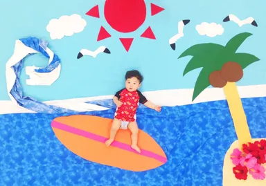 寝相アートデザイン（海の日）