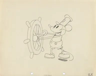 《蒸気船ウィリー》より1928年 (C)Disney Enterprises, Inc.