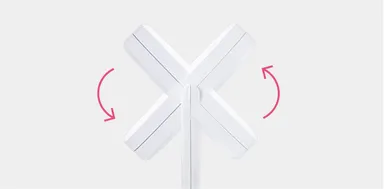 鏡の角度調整は自由自在