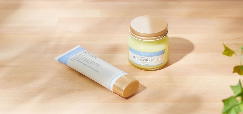 「塩」のスキンケアブランドLouis Paulaから
新感覚！泡立たないフェイス・ボディーウォッシュが登場　
7月～東急ハンズ渋谷・新宿店での販売スタート