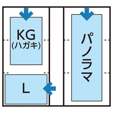 ポケットアルバム nuno poche（ヌーノ ポッシュ） Lサイズ 120枚収納 収納例