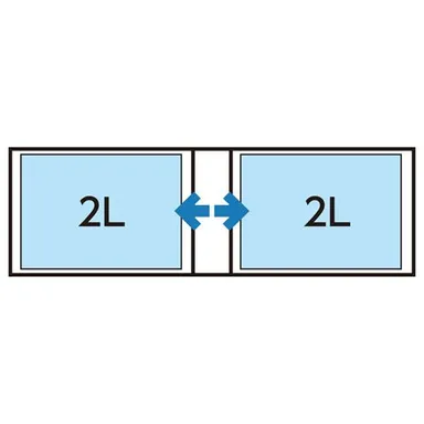ポケットアルバム nuno poche（ヌーノ ポッシュ） 2Lサイズ 40枚収納 収納例