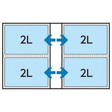 ポケットアルバム nuno poche（ヌーノ ポッシュ） 2Lサイズ 80枚収納 収納例