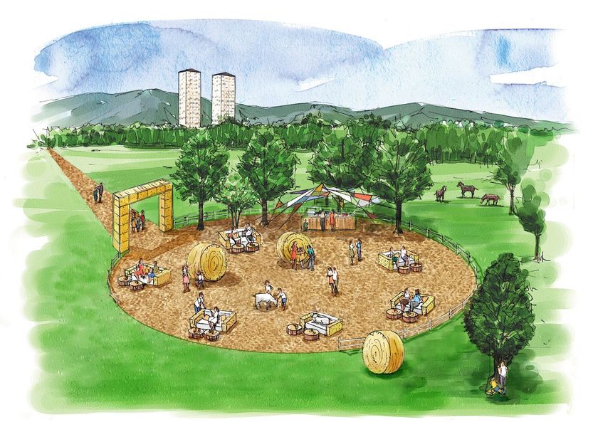 星野リゾート　トマム（北海道勇払郡占冠村）
牧場をテーマにした屋外ラウンジ「牧場ラウンジ」が登場
牧草ロールや牧草ソファが設えられた大自然で過ごせる空間
実施期間：2018年7月1日〜8月31日