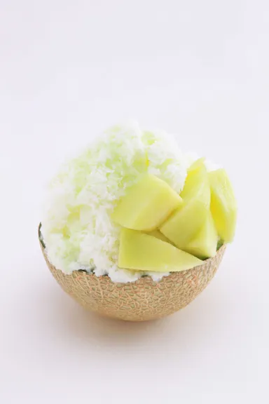 完熟メロンのかき氷