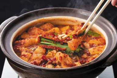 激辛15周年赤から鍋　～ダーリン食べるっちゃ○ラムが作る火をふく激辛唐辛子鍋～　(※)「○」は正確には「ハートマーク」です。