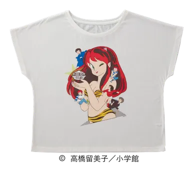 赤から×うる星やつらコラボTシャツ_ホワイト