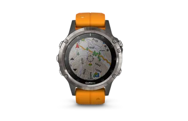 地図(fenix 5 Plus Sapphire Ti Gray)