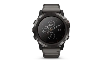 時計画面(fenix5Xplus-TiBL)