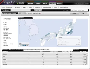 視聴分析を地理表示