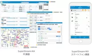 左：SuperStream-NXのPC画面、右：SuperStream-NXのスマートフォン画面