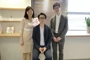 左から経沢氏、CEO三宅、CTO片山