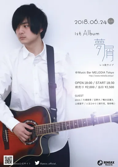 peco レコ発ライブ　フライヤー