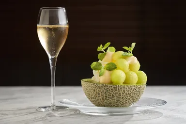 リッチシェイブアイス_メロンとシャンパン_ホテル雅叙園東京夏スイーツ