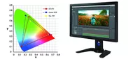 Adobe RGB 99％ カバーの広色域