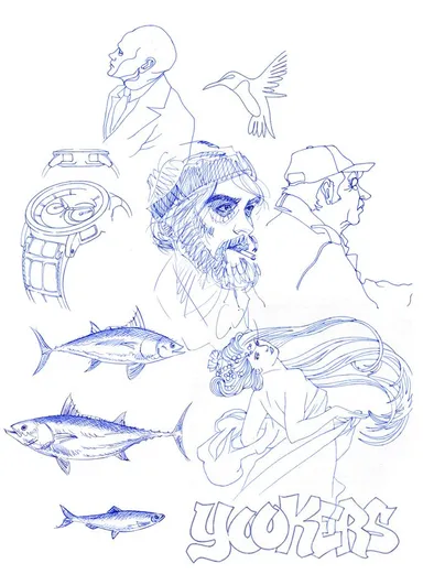 『YOOKERS』のペンで描いたMathiasの作品