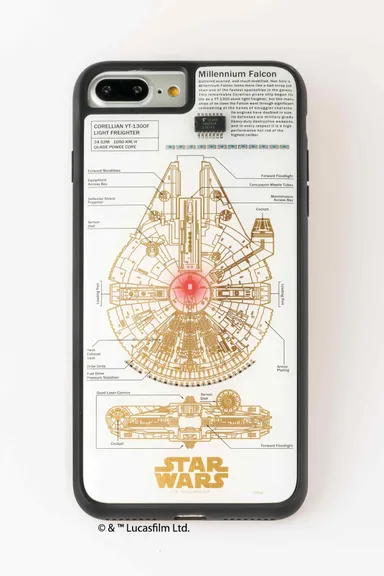 FLASH M-FALCON 基板アート iPhone 7／8 Plusケース　白