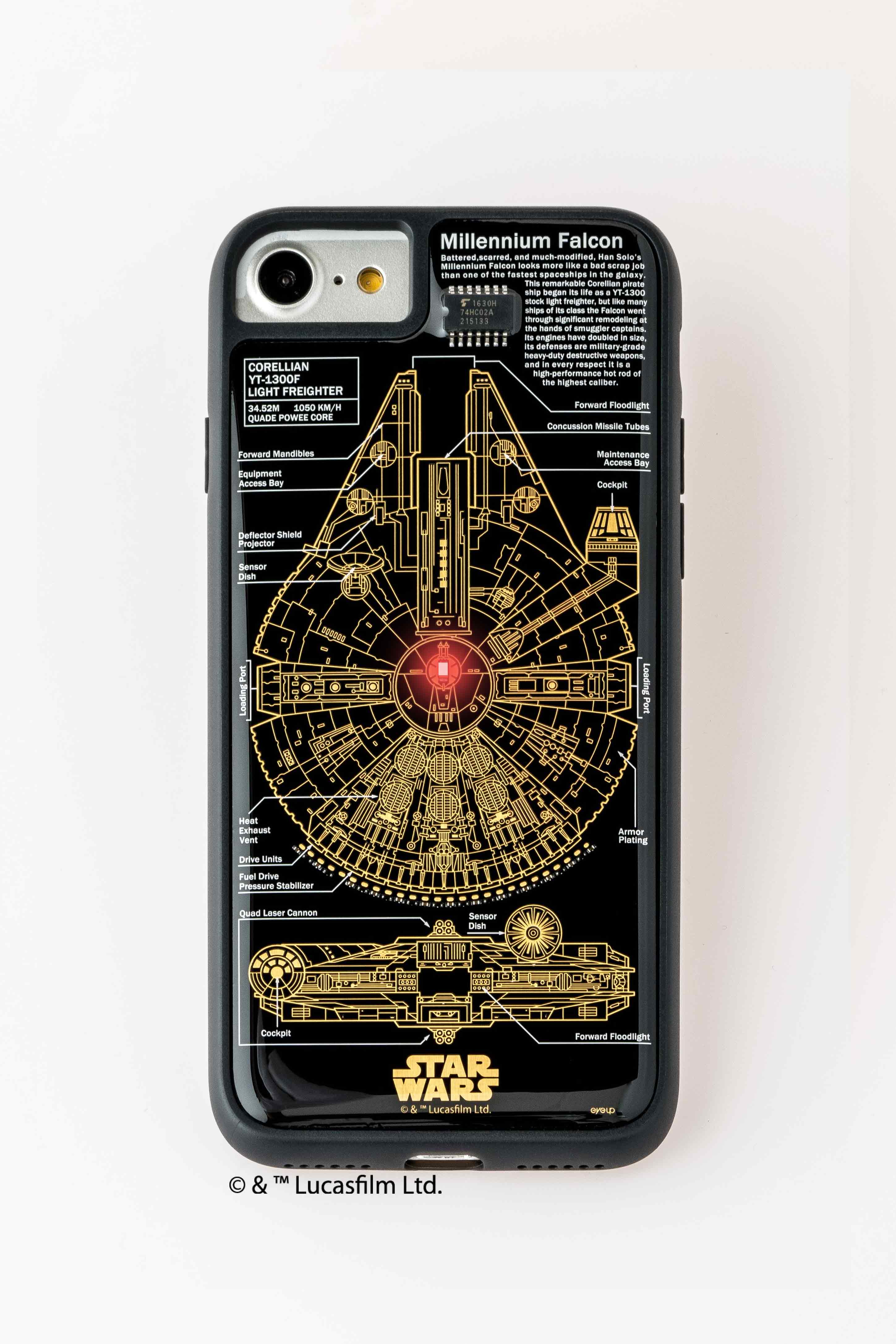 サイズ変更オプション アイアップ STAR WARS スター・ウォーズ グッズコレクション FLASH M-FALCON 基板アート iPhone Xケース 白 F10W - 通販 - motelparati.com.br