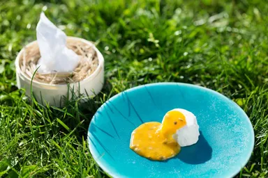 【ホテルブレストンコート】2018夏デザートコース_1品目_夏の雲_01