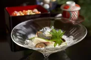 揚げ茄子素麺と海鮮ばらちらし(渡風亭)