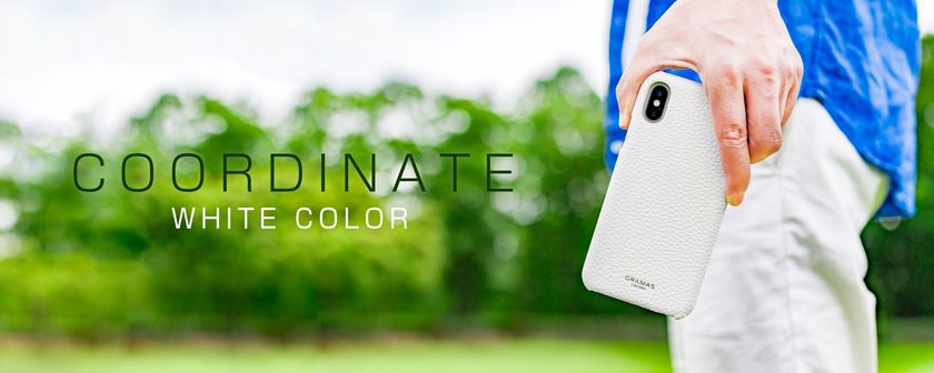夏のさわやかなコーディネートにぴったり
ホワイトのPUレザーケース新発売
