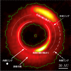 工学院大学・武藤恭之准教授らの国際研究チームがアルマ望遠鏡を用いて多彩な構造を持つ惑星誕生現場の高解像度撮影に成功