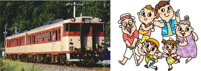 懐かしの国鉄色車両を貸切り！
普段入ることのできない車両基地2か所を見学
夏休み鉄道大冒険 日帰りの旅
8月9日（木）福岡 JR竹下駅発 先着80名限定　発売開始