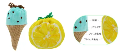 スイーツアラモード　巾着ポーチ