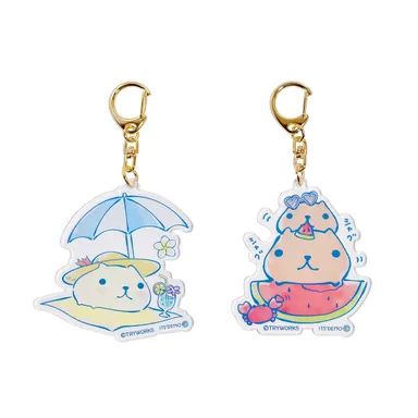 アクリルキーホルダー2種　各650円