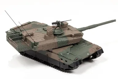 10式戦車：右前(砲塔可動)